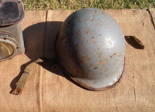 Vietnam War USN M1 helmet  shipboard grey