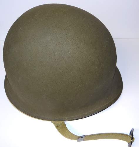 Reference: Unissued example front seam fixed loop m1 helmet heat lot 299a