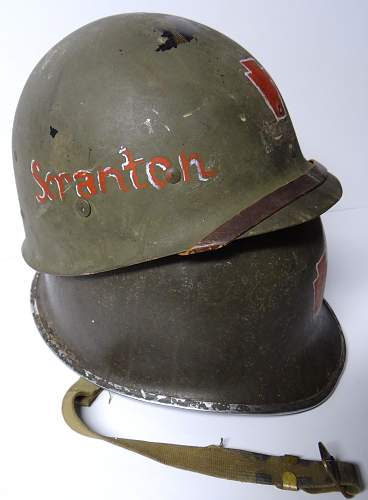 Painted 28th division fb helmet