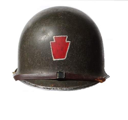 Painted 28th division fb helmet