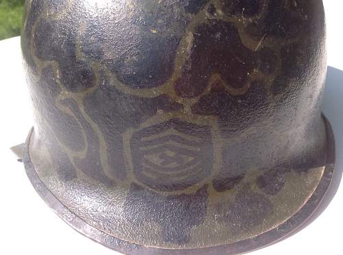 M1 helmet camo