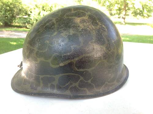M1 helmet camo