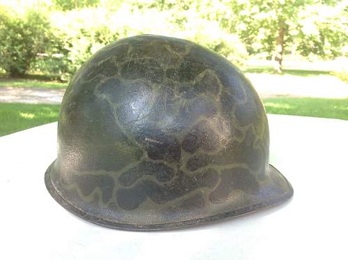 M1 helmet camo