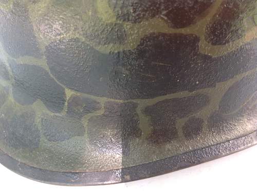 M1 helmet camo