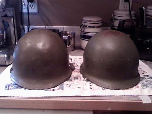 Vn era US M1 and Us M1 training helmet??