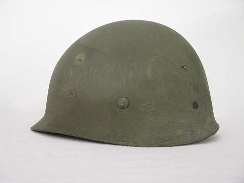 Painted Naval Fixed Bale M1 Helmet - Aviation Ordnance Man Third Class