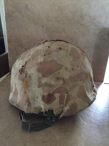 WW2 salty US Marines M1 helmet?