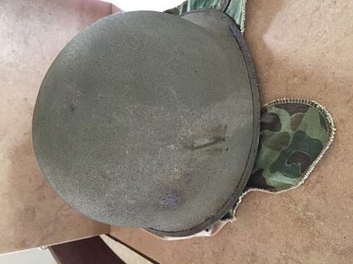 WW2 salty US Marines M1 helmet?