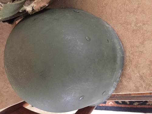 WW2 salty US Marines M1 helmet?