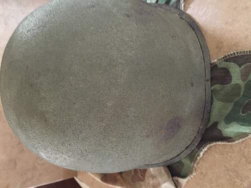 WW2 salty US Marines M1 helmet?