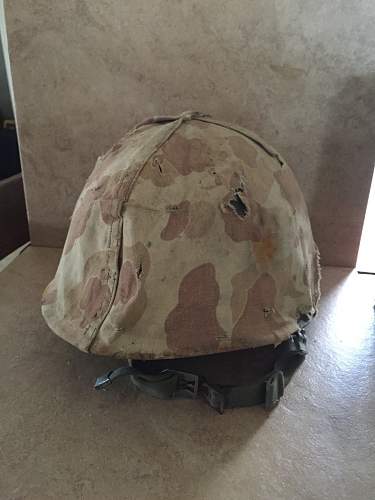 WW2 salty US Marines M1 helmet?