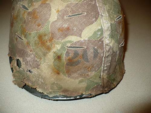 WW2 salty US Marines M1 helmet?