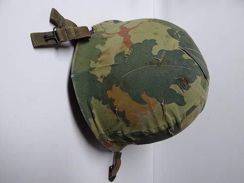 M1c helmet of dewey c. Simpson special forces vietnam