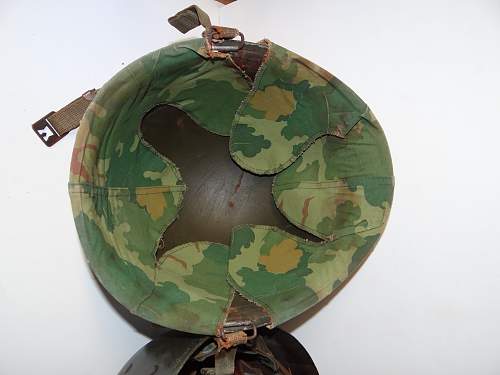 M1c helmet of dewey c. Simpson special forces vietnam