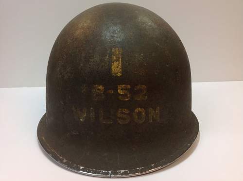 2nd Lt. Named fixed bale Schlueter helmet