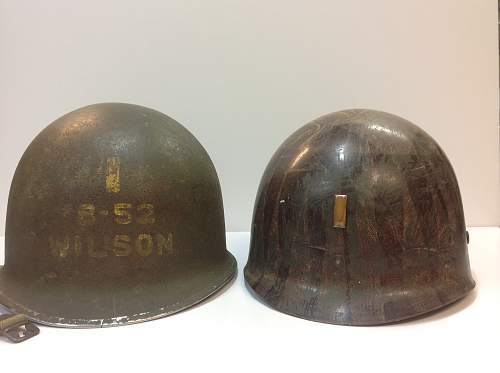 2nd Lt. Named fixed bale Schlueter helmet