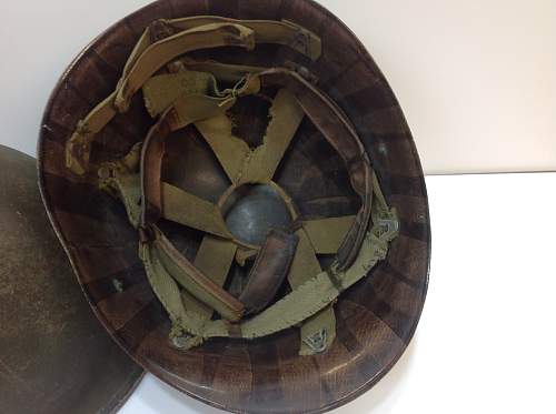 2nd Lt. Named fixed bale Schlueter helmet