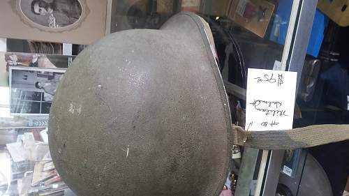 fixed bale helmet, ww2? my first one