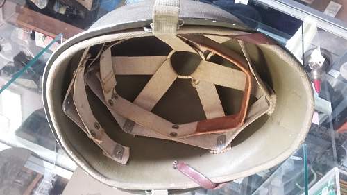 fixed bale helmet, ww2? my first one