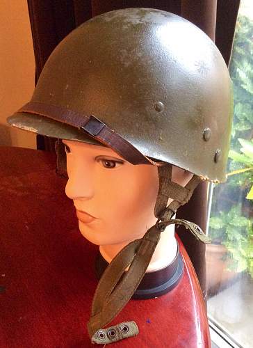 M1 Paratrooper helmet with Marmac 1962 liner