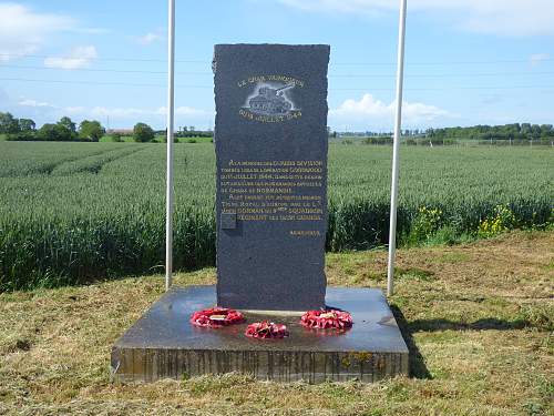 Irish guards sherman commander rams king tiger in france