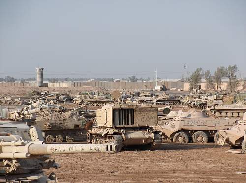 Tank grave yard iraq