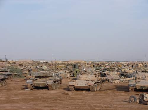 Tank grave yard iraq