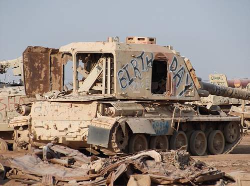 Tank grave yard iraq