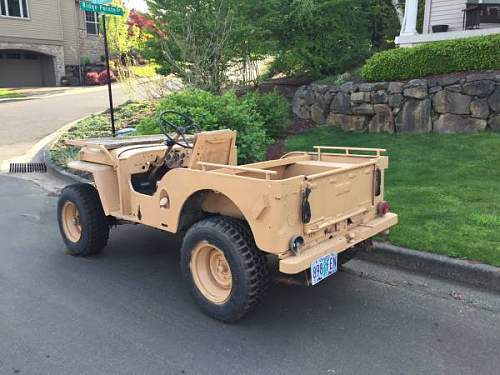 Willy CJ2A 1946 ? could this pass off as a resistance type vehicle?