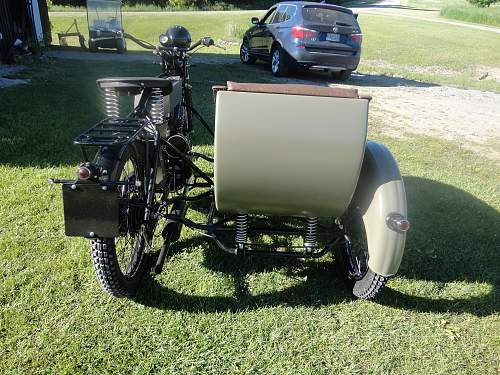 Picked up my hand made Repro WW1 Douglas Motorcycle today!!!