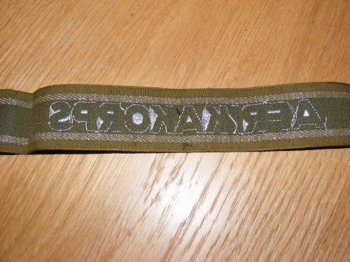 The Afrikakorps cuff title