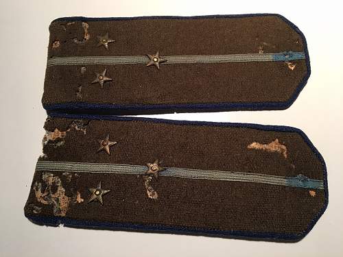 M43 NKVD officer combat shoulder boards.