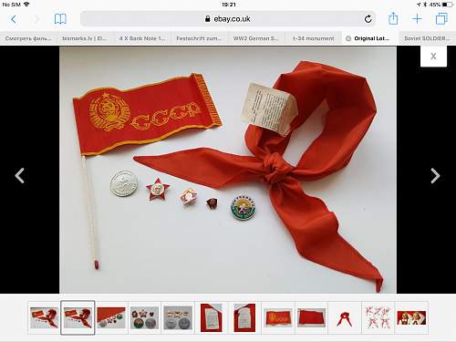 Soviet pioneers scarf and pins. Authentic?