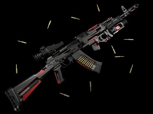 3D-model weapons VChK - MVD-GRU-FSB