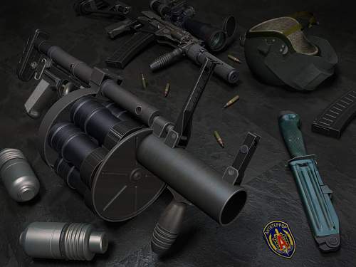 3D-model weapons VChK - MVD-GRU-FSB