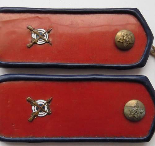 NKVD handmade shoulder boards