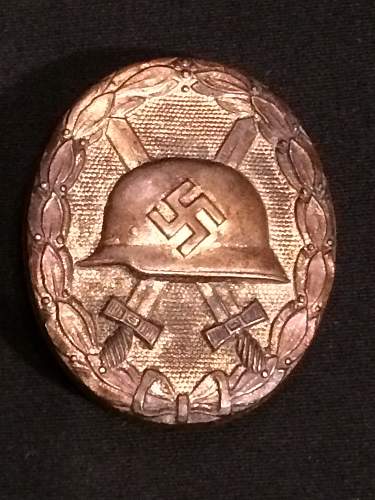 Verwundetenabzeichen 1939 in Gold Silver Black wound badges HOLLOW GOLD?