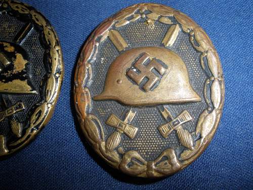 3 black wound badges