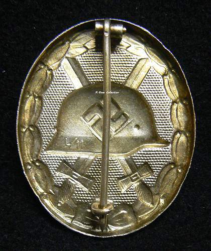 Verwundetenabzeichen 1939 in Silber, Hollow L/11, Wilhelm Deumer