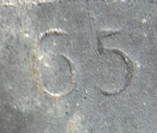 Wound Badge (Verwundetenabzeichen?) in Silber Marked &quot;65&quot;