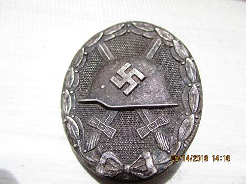 Verwundetenabzeichen Silver