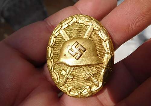 Verwundetenabzeichen in Gold