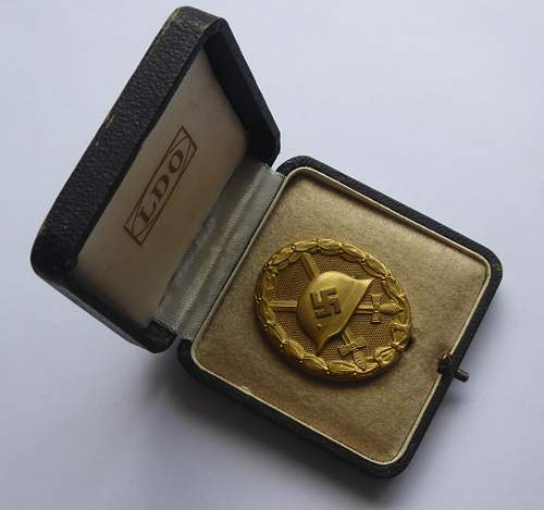 Verwundetenabzeichen 1939 in Gold