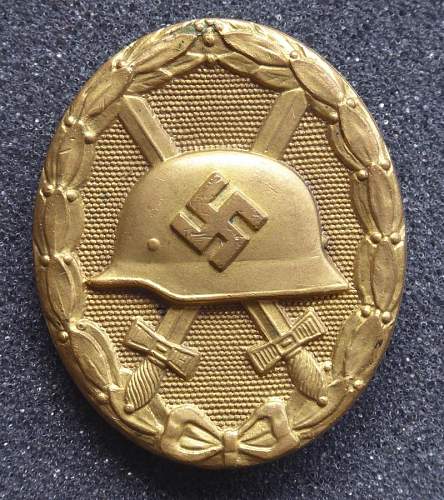 Verwundetenabzeichen 1939 in Gold