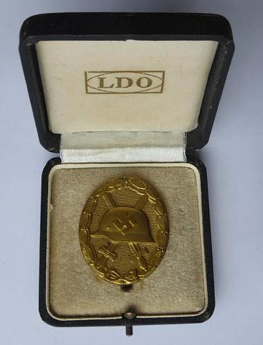 Verwundetenabzeichen 1939 in Gold