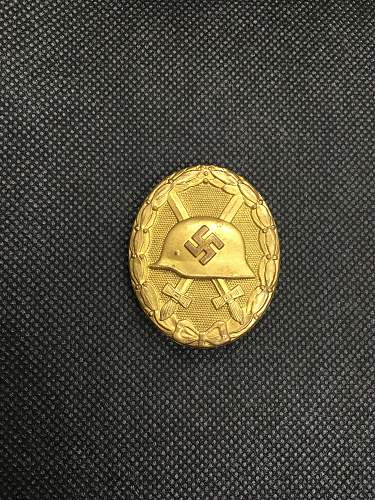 Verwundetenabzeichen 1939 in Gold - Wound Badge 1939 in Gold.