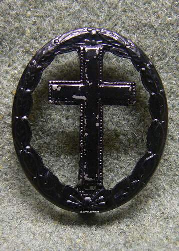 Verwundetenabzeichen 1939 in Schwarz, &quot;Chaplain's Wound Badge&quot;