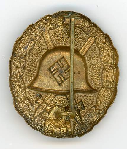 Verwundetenabzeichen im Gold, 1st pattern