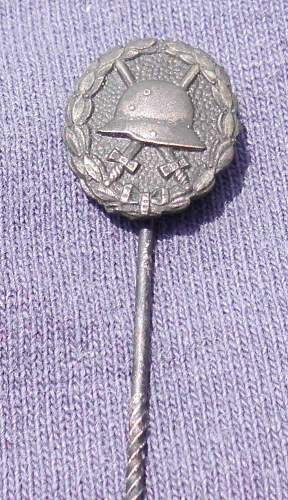 Wound badge stick pin?