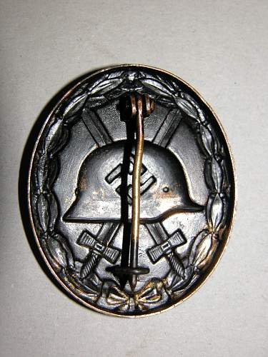 1939 Black Wound Badge (1939 Verwundetenabzeichen im Schwartz)